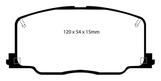 Yellowstuff Front Brake Pads - Image 2
