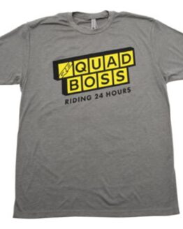 QuadBoss QB Waffle Tee Grey/Yellow XL