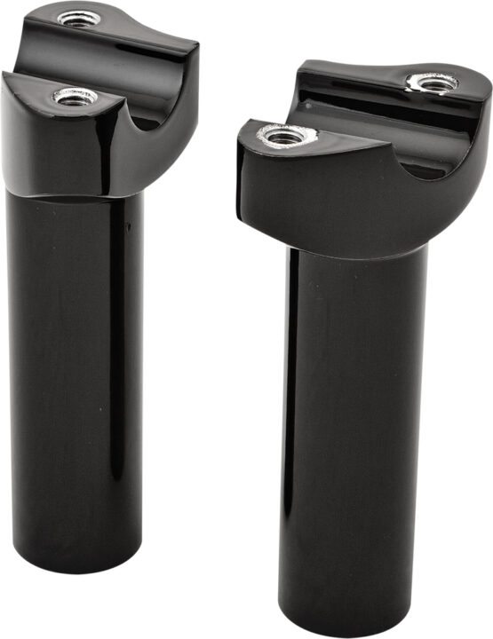 HardDrive 4.5 Inch Straight Black Handlebar Risers for 1 Inch Bars