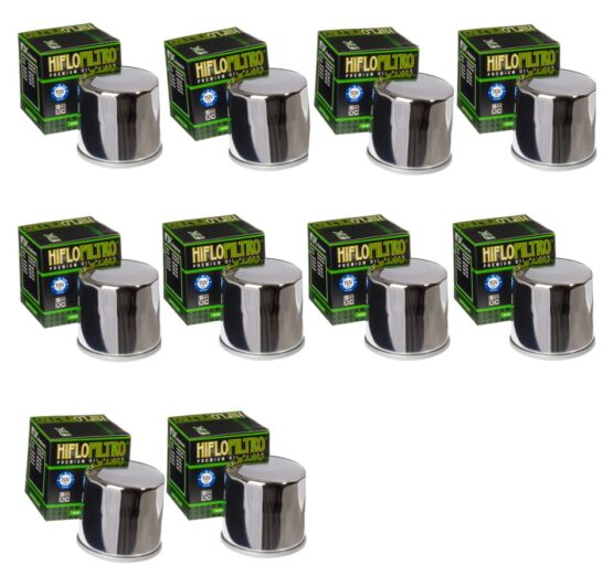 HF204C Oil Filter - Chrome - 10 Pack