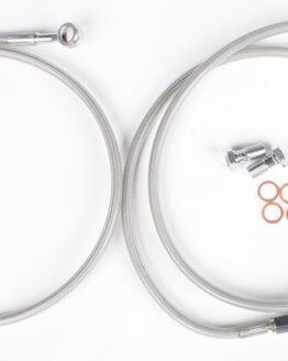 2 Line Front Stainless Steel Brake Line Kit