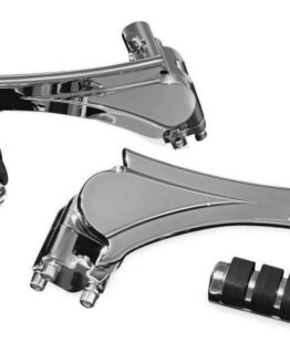 Chrome Adjustable Passenger Pegs w/ Passenger Board Mounts