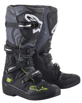 Alpinestars Tech 5 Boots Black/Cool Grey/Yellow Size 7 Offroad