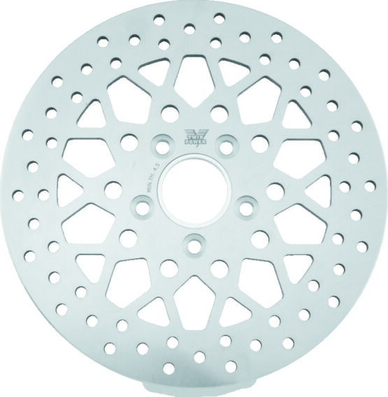 TwinPower Rear 11.5in Solid Brake Rotor Mesh For 84-17 Big Twin Except 08-17 FLH FLT