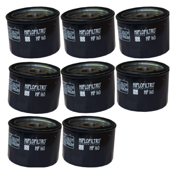 HF160 Oil Filter - Black - 8 Pack