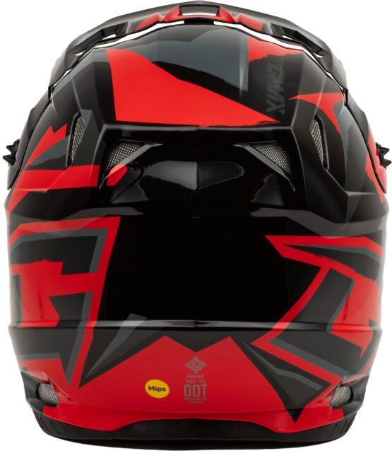 GMAX MX-96 Splinter Helmet Black/Red 2X-Large Offroad - Image 4