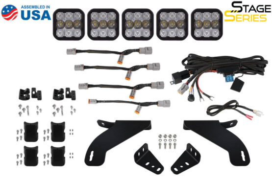 SS5 Grille CrossLink Lightbar Kit Pro White Combo Fits 21-22 Ford F-150 - Image 3