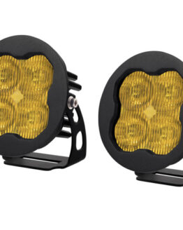 SS3 LED Pod Sport - Yellow SAE Fog Round (Pair)