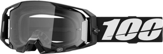 100 Percent Armatic Goggle Black with Clear Lens