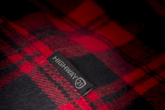 Highway 21 Marksman Flannel Black/Red Medium Men's Riding Shirt - Image 8