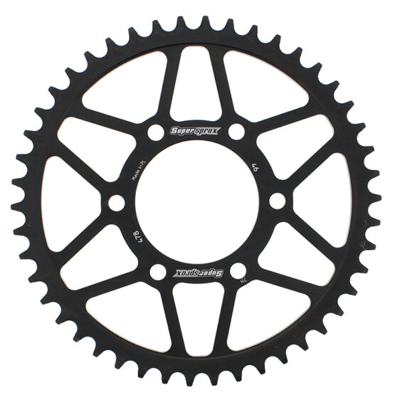 Supersprox Steel Rear Sprocket 46T Black Fits Kawasaki