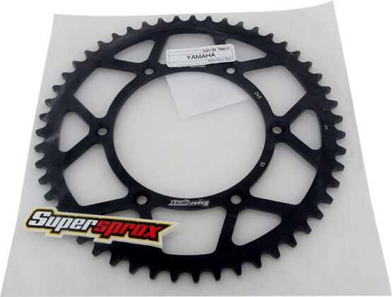 Supersprox Steel Rear Sprocket 51T Black Fits Yamaha - Image 3