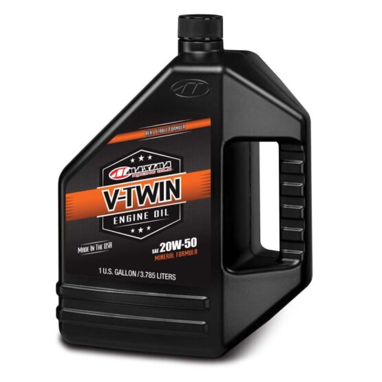 Maxima V-Twin Mineral 20W-50 Engine Oil 128oz