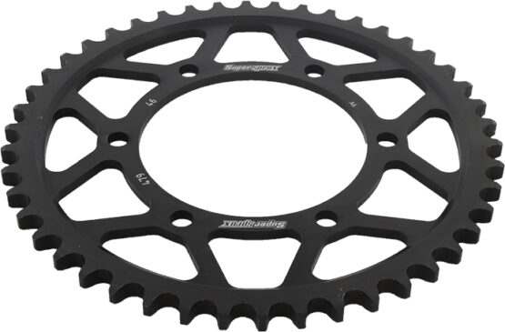 Supersprox Steel Rear Sprocket 46T Black 530 Fits 85-16 Kawa Suz Yam - Image 4