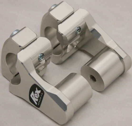 Rox Speed FX Pivoting Handlebar Risers 2in Clear Anodized 1-1/8in - Image 2