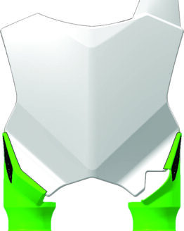 Front Number Plate - White/Green