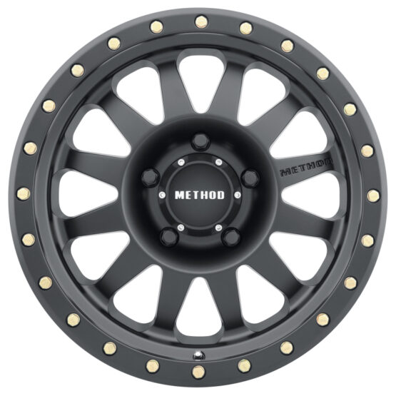 MR304 Double Standard 15x8 -24mm Offset 5x4.5 83mm CB Matte Black Wheel - Image 2