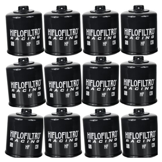 HF138RC Race Oil Filter - Black - 12 Pack