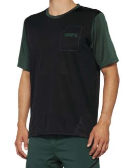 100% Ridecamp Men's Jersey Black/Green Large