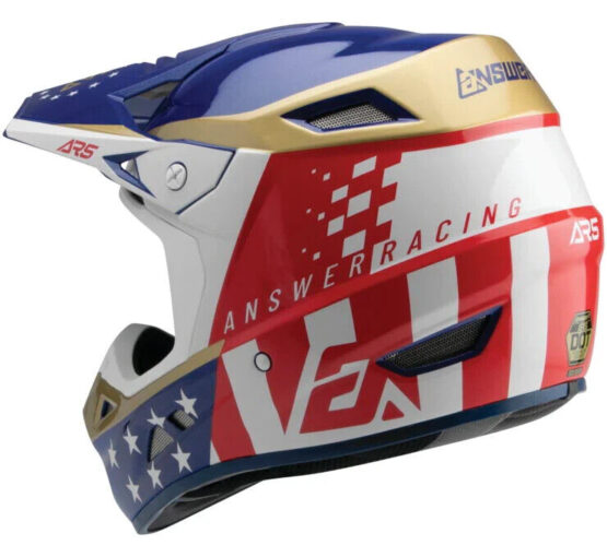Answer AR5 Rally Helmet Mips Red/White - Medium - Image 3