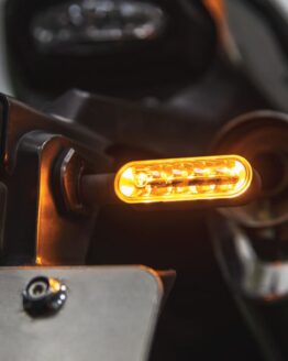 Koso Cyclone Sequential LED Turn Signals Black Pair