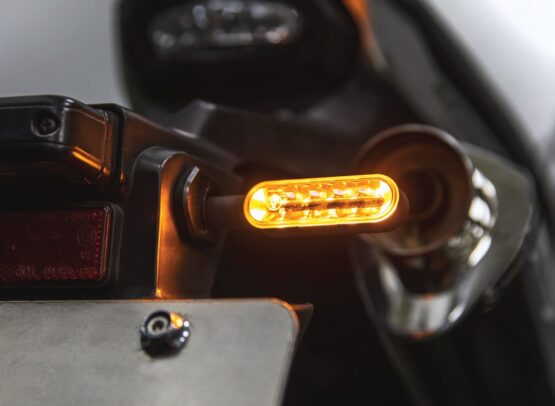 Koso Cyclone Sequential LED Turn Signals Black Pair