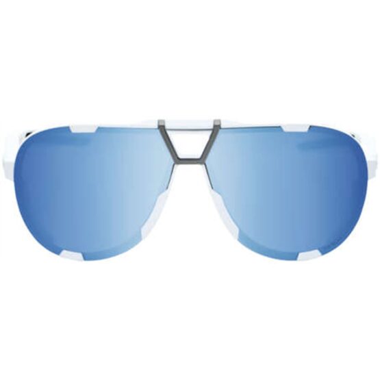 100% Westcraft Sunglasses White Frame Blue Lens Unisex Adults - Image 2