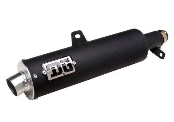 RCM II Black Slip On Exhaust w/ Spark Arrestor
