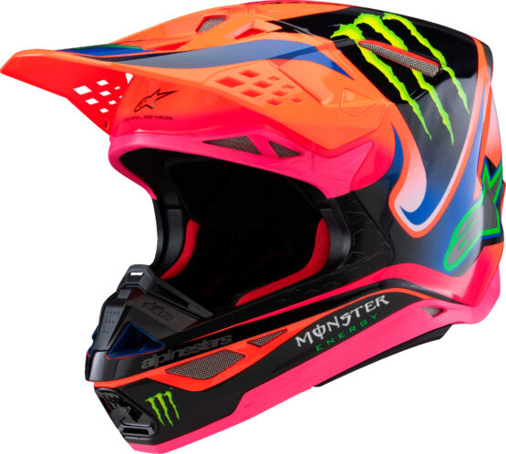 Alpinestars S-M10 Deegan Helmet Small Orange Purple Pink