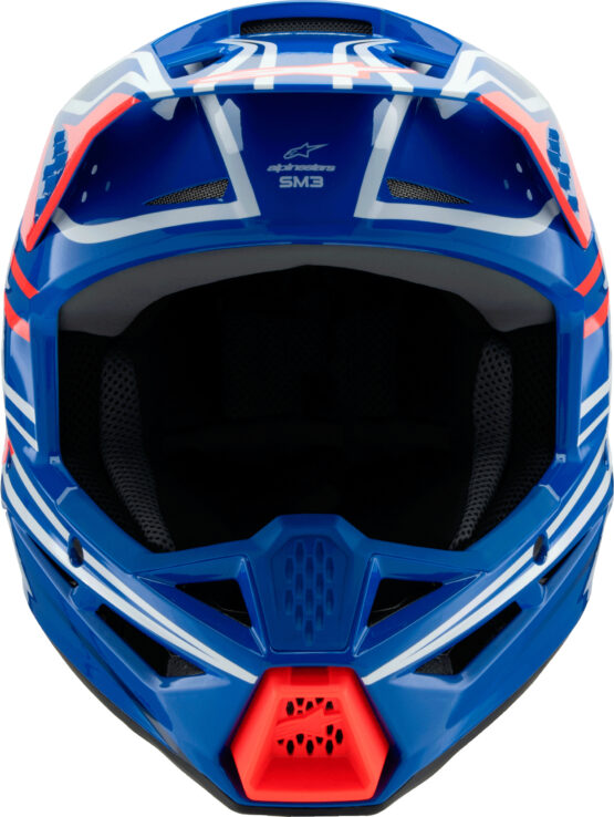 Alpinestars SM3 Youth Wurx Helmet YS Blue/Red/White/Black - Image 6