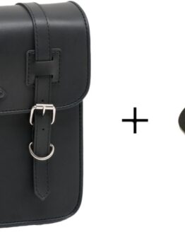 Customacces Ibiza Saddlebag Black Left 11L