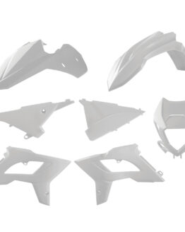 White 2021+ Restyle Bodywork Plastics Kit w/ Headlight Mask