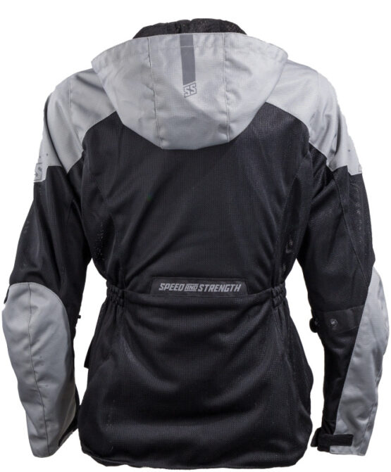 Speed and Strength Starstruck Mesh Jacket Grey/Black Womens XL - Image 3