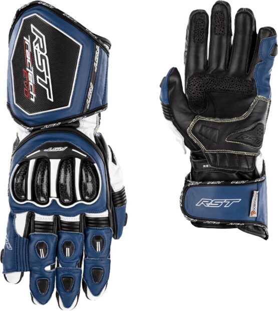 RST Tractech EVO 4 CE Gloves Blue/White/Black Small