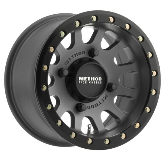 401 UTV Beadlock Wheel 14x7 / 4+3/13mm Offset / 4x136 / 106mm CB Ti/Black - Image 2
