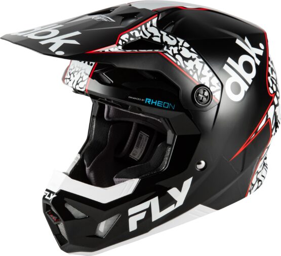Fly Racing Formula CP DBK Helmet Black/White/Red Large