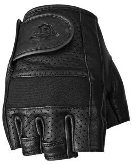 Highway 21 Half Jab Perforated Gloves Black 4X-Large Men's