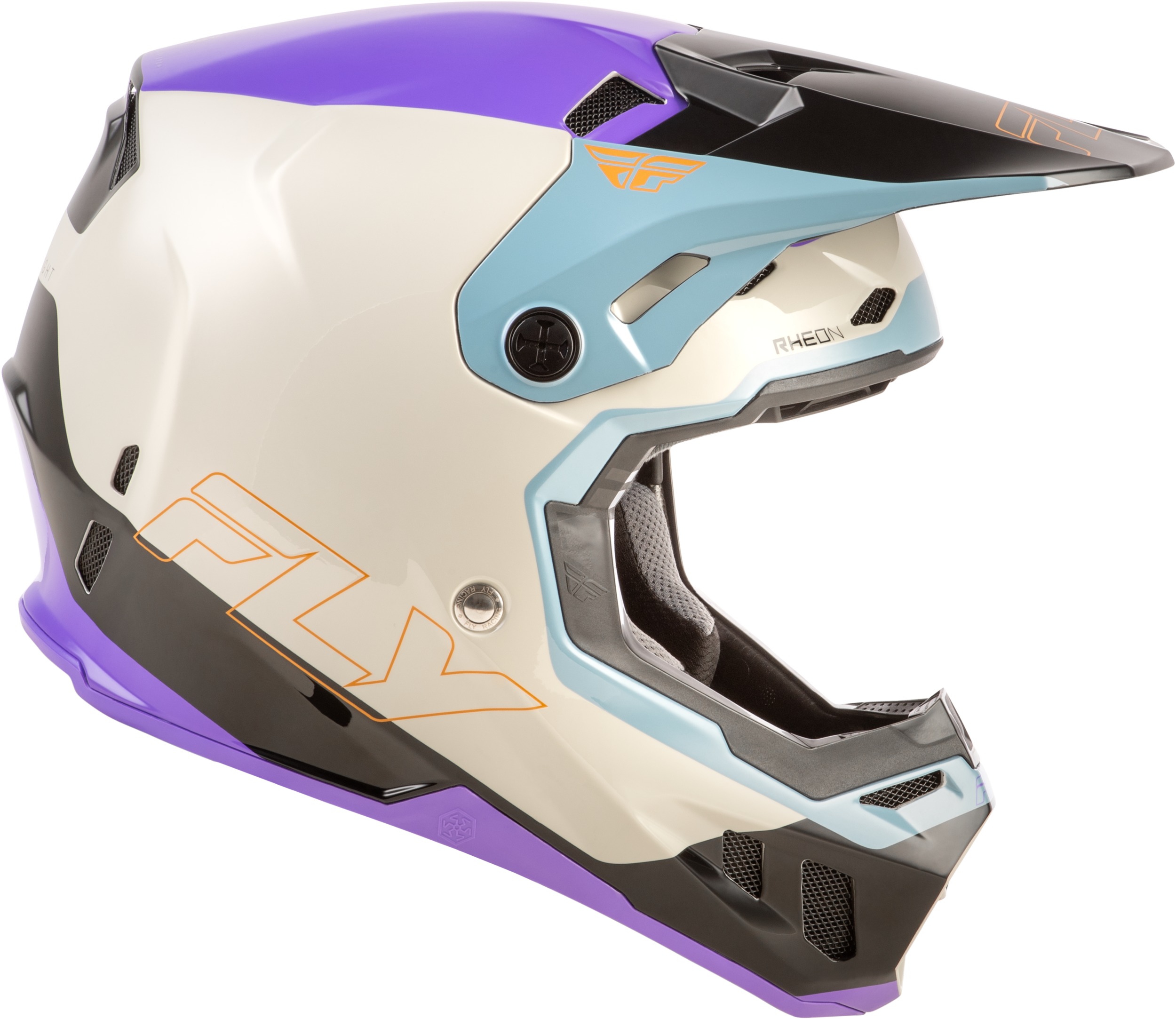 Fly Racing Formula CC Glide Helmet Purple/Stone/Black XL - Image 4