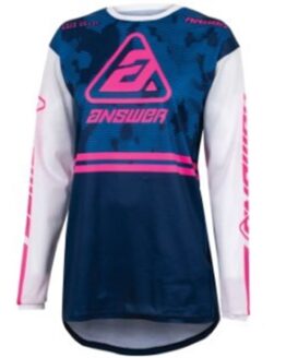 23 Arkon Trials Jersey Blue/White/Magenta Womens - Small