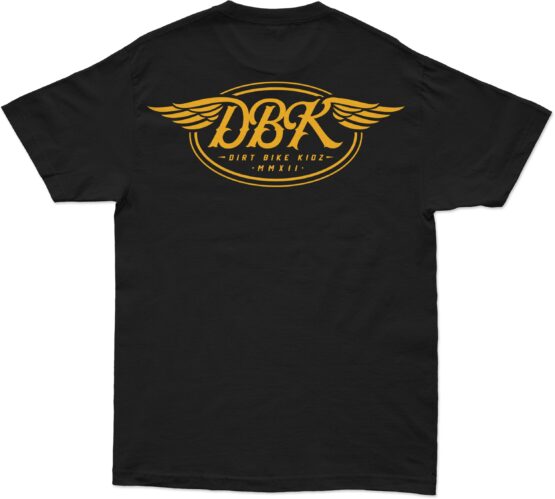 DBK Goldwings Tee Black 2X-Large Men's Short Sleeve Shirt - Image 2