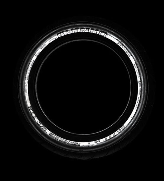 130/90-16 73H Front Tire 777 Cruiser - Heavy Duty "Reflector" Sidewall - Image 4
