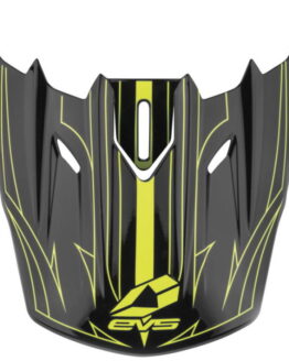 EVS T5 Pinner Visor - Black/Hivis Yellow