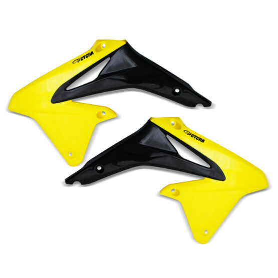 Cycra Powerflow Radiator Shrouds Yellow Fits 2008-2017 Suzuki RMZ-450 - Image 2