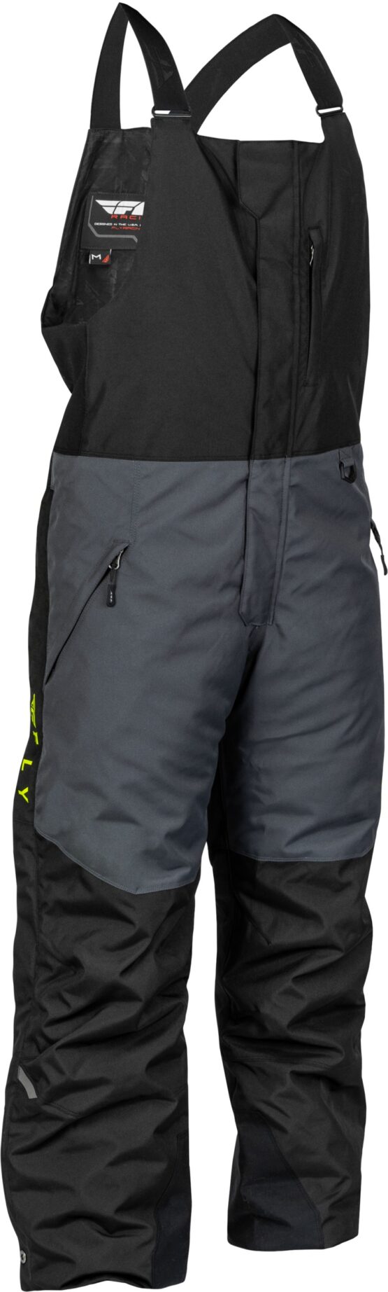Fly Racing Outpost Bib Black/Grey/Hi-Vis XL Snow Pants