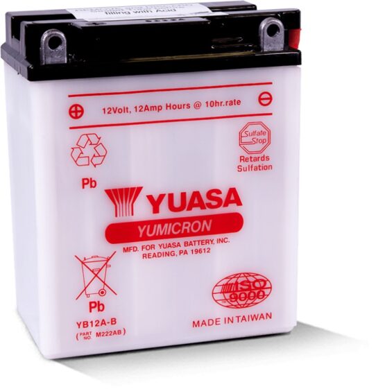 Yuasa YB12A-B Yumicron 12 Volt Battery - Image 2