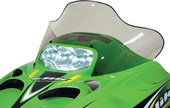 Powermadd Cobra Mid Smoke Windshield 16.25in For Arctic Cat ZR/ZL/Panther - Image 2