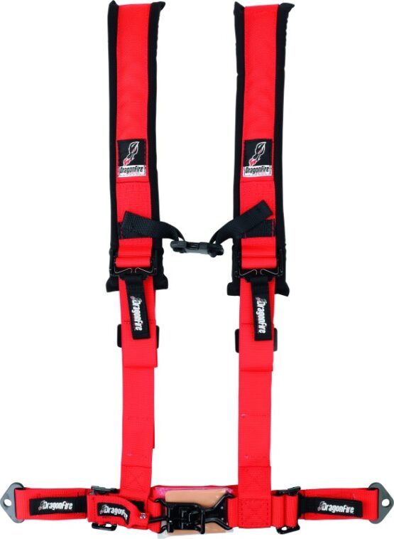 DragonFire Racing 4-Point H-Style 2in Harness Red