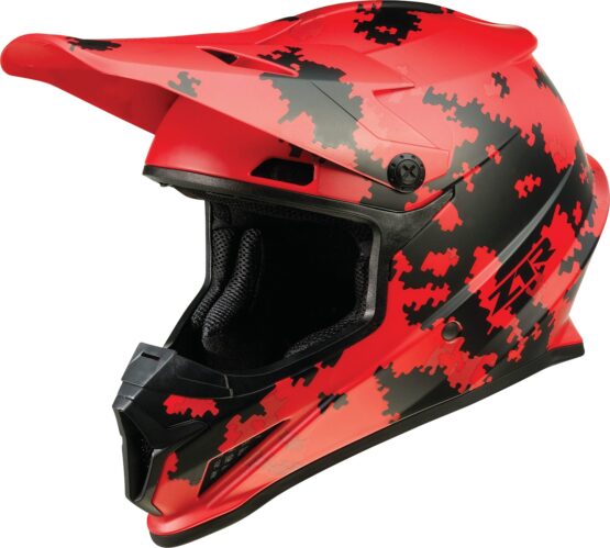 Z1R Rise Digi Camo Helmet XL Red Adult