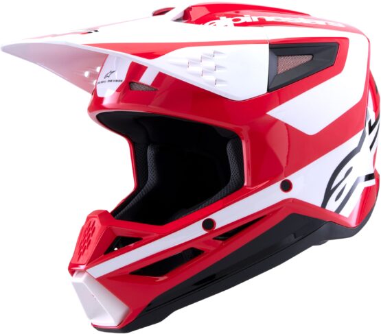 Alpinestars SM3 Heat Helmet Red/White/Black Gloss Small