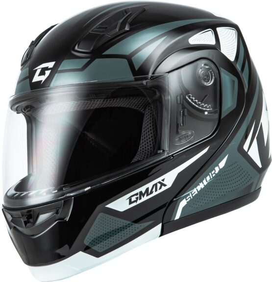 GMAX MD-04 Sector Modular Helmet Black/Silver XS